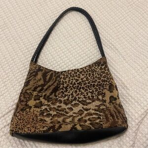 Unique Vintage Leopard Print Shoulder Bag